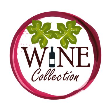 kaliteli şarap izole simgesi tasarım mühür