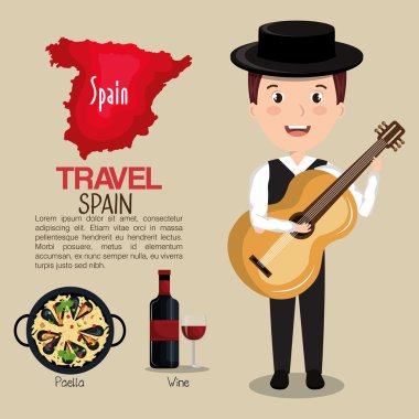 İspanyolca simgeler izole simgesi tasarım kültür