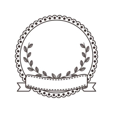 Mühür damgası ile kurdele simgesi. 