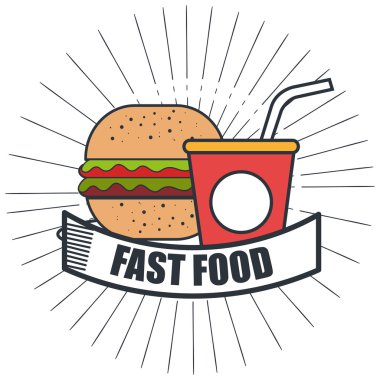 lezzetli burger izole simgesi