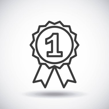 Madalya. Siluet simge  