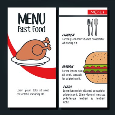 Menü lokanta izole simgesi