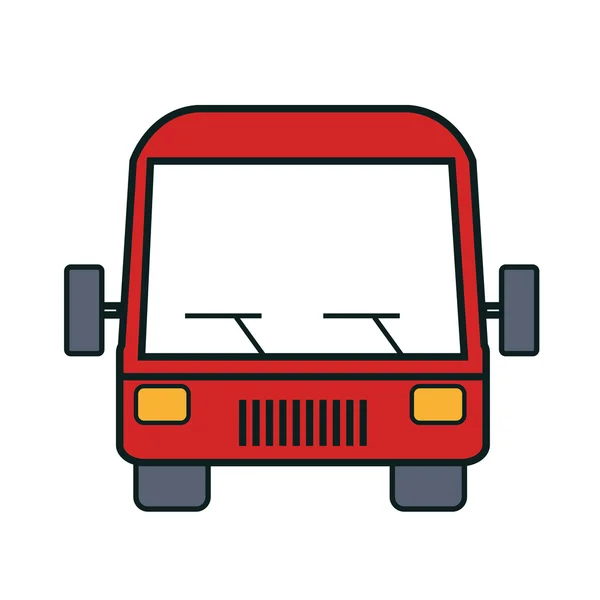 Ícone de ônibus sobre fundo branco design isolado —  Vetores de Stock
