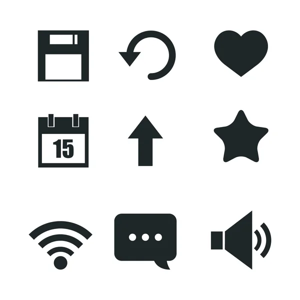 Set of social media icons isolated icon design — Stock Vector