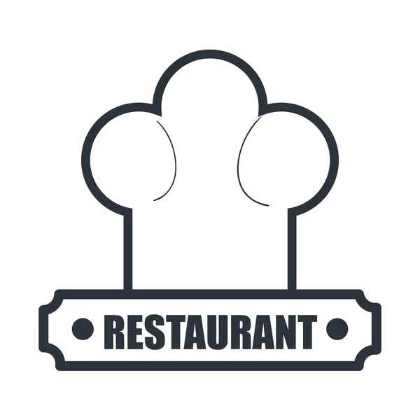 Menu restaurant isolated icon design — Stock Vector