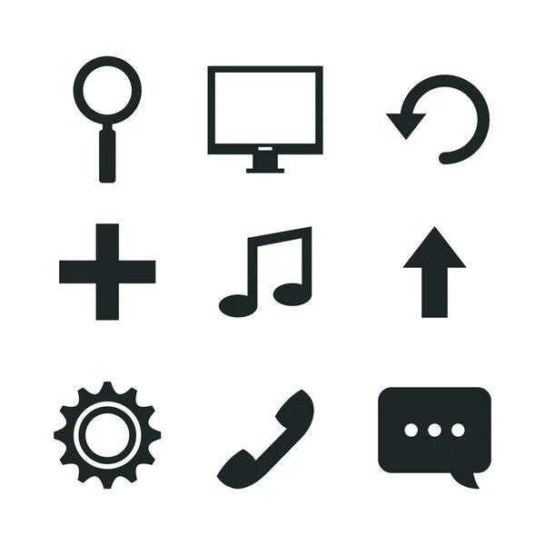 Set of social media icons isolated icon design — Stock Vector