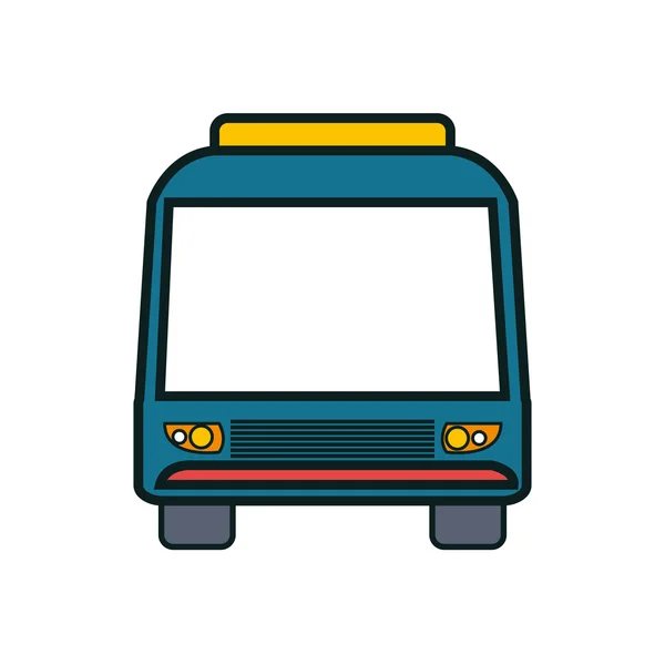 Icono de bus sobre fondo blanco diseño aislado — Vector de stock