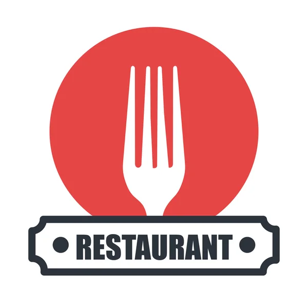 Menu restaurant isolated icon design — Stock Vector