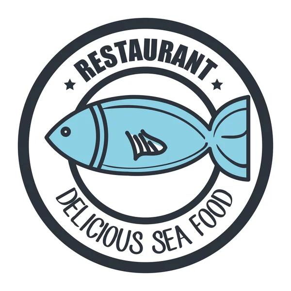 Delicioso design de ícone isolado de frutos do mar — Vetor de Stock