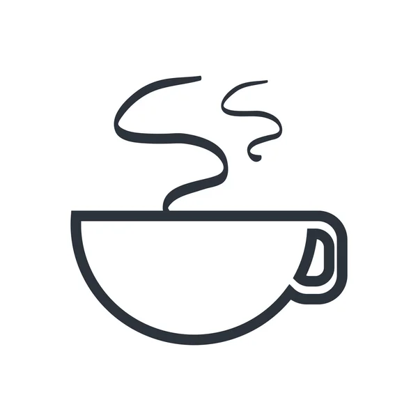 Delicious coffee  isolated icon design — Stock Vector