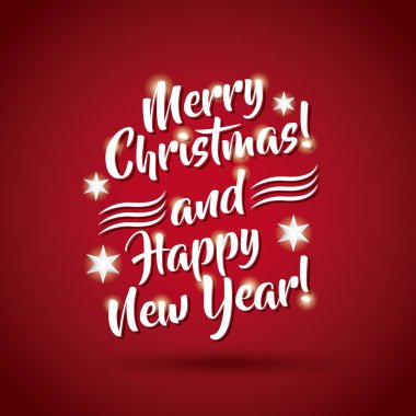 Metin simgesi. Mutlu Noeller tasarım. Vektör grafiği