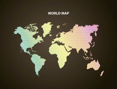 Dünya ve sivri simge. Dünya ve Harita tasarımı. Vektör grafiği