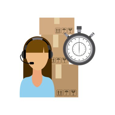 Operatör kadın simgesi.