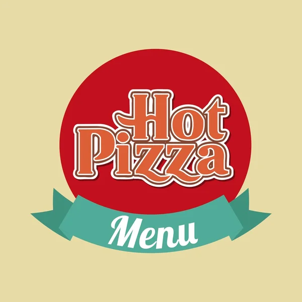 Pizza icon. Fast food design. Vector graphic — Stock Vector