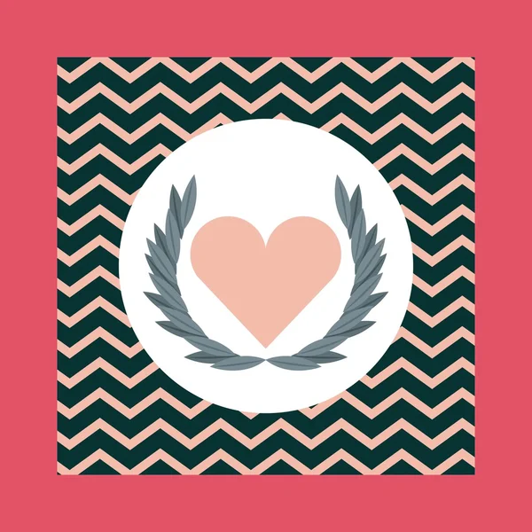 Icono de alas y forma de corazón. Diseño de amor. Gráfico vectorial — Vector de stock