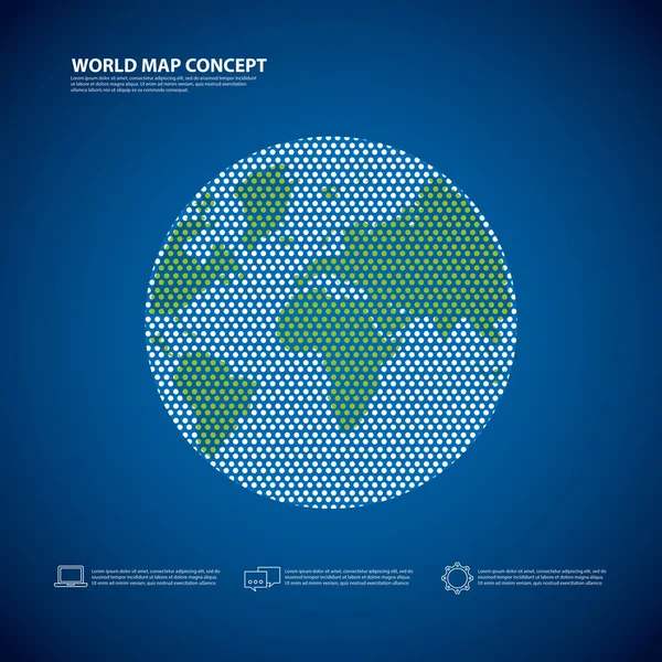 Ikona Earth. Svět a mapa design. Vektorové grafiky — Stockový vektor