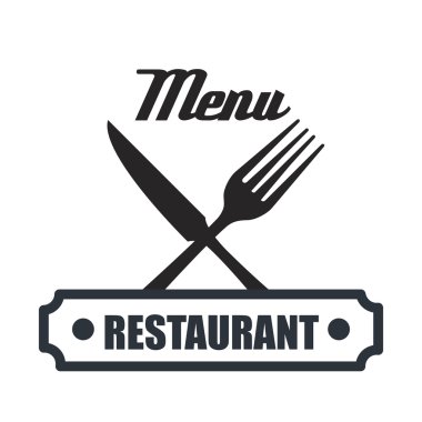 Menü Restoran izole simgesi