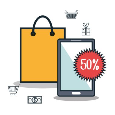 elektronik ticaret izole simgesi