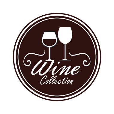 kaliteli şarap izole simgesi tasarım mühür