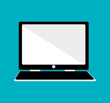 dizüstü bilgisayar simgesi tasarım izole