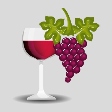 Şarap dükkanı şablon simgesi tasarım izole