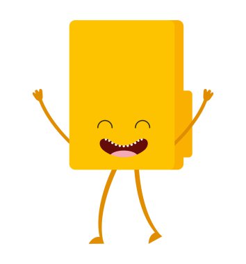 klasör karakter sevimli simgesi