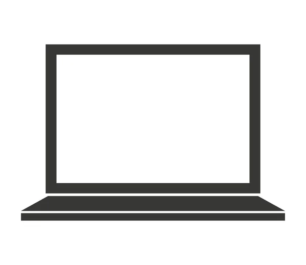 Laptop computer portable icon — Stock Vector