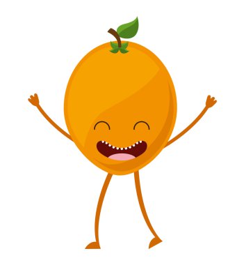 meyve karakter sevimli simgesi