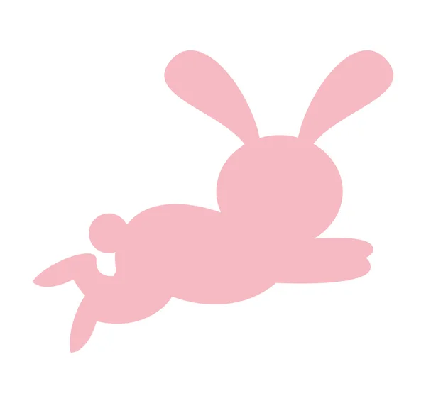 Roztomilý králík, samostatný ikony designu — Stockový vektor