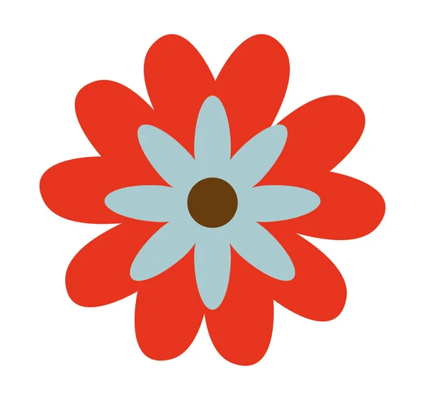 Flor naturaleza floral icono — Vector de stock