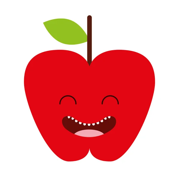 Fruta carácter lindo icono — Vector de stock