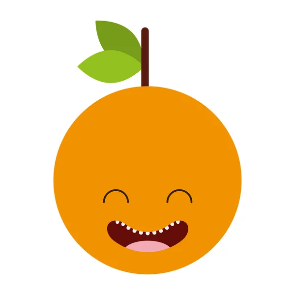 Fruit character cute icon — Stock Vector