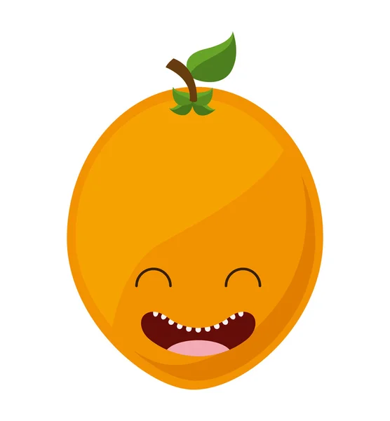 Fruit character cute icon — Stock Vector