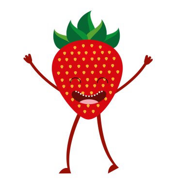 meyve karakter sevimli simgesi