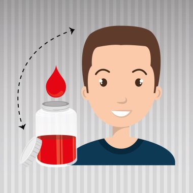 adam kan verici kırmızı