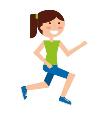 kişi çalışan atlet simgesi