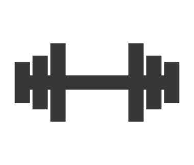 ağırlık dambıl siluet spor salonu simgesi