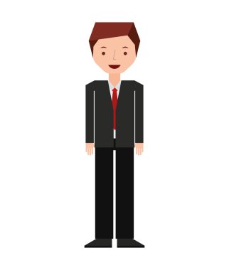 adam işadamı karikatür karakter simgesi