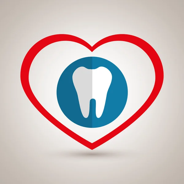 Symbol medicine odontology icon — Stock Vector