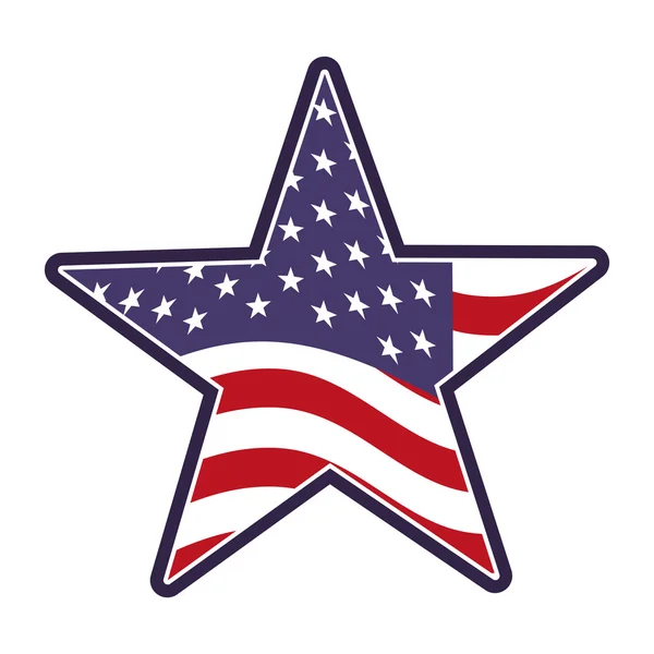 Étoiles états-unis d'Amérique — Image vectorielle