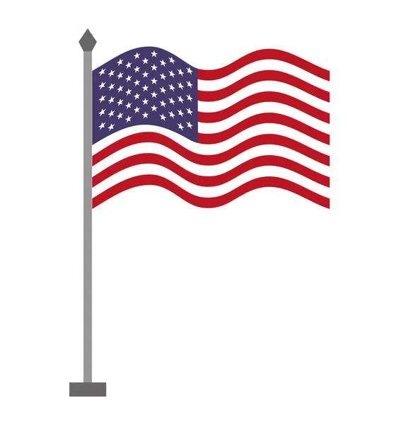 Vlag Verenigde Staten van Amerika — Stockvector