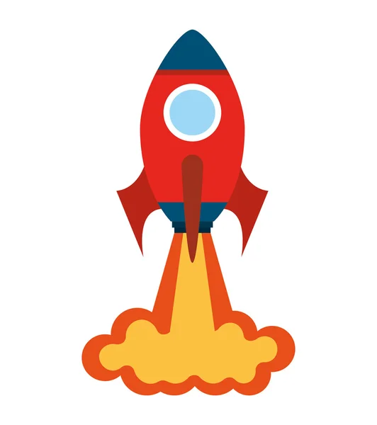 Rocket launcher start-ikonen — Stock vektor