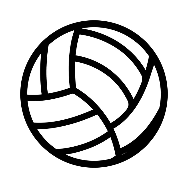 Icône équipement balle de volley-ball — Image vectorielle