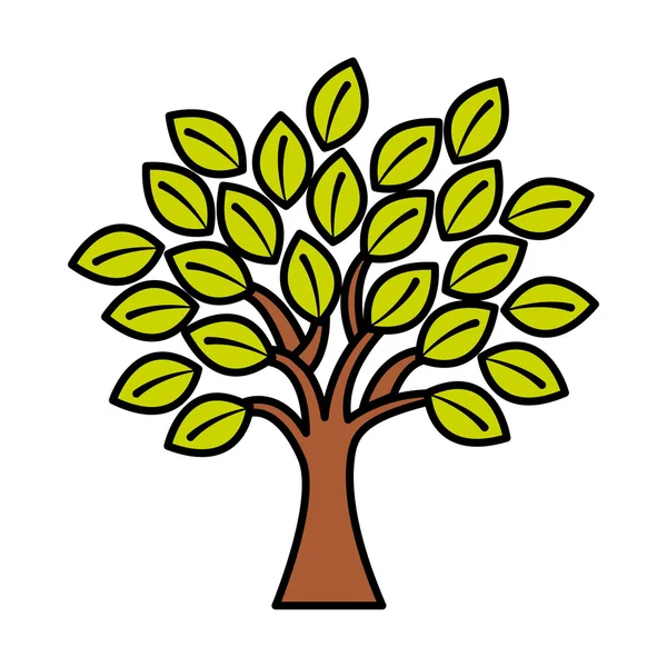 Fa növény eco ikon — Stock Vector