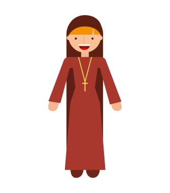 Rahibe kadın din simgesi