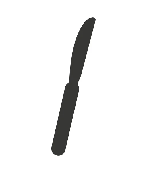 Couteau coutellerie silhouette icône — Image vectorielle