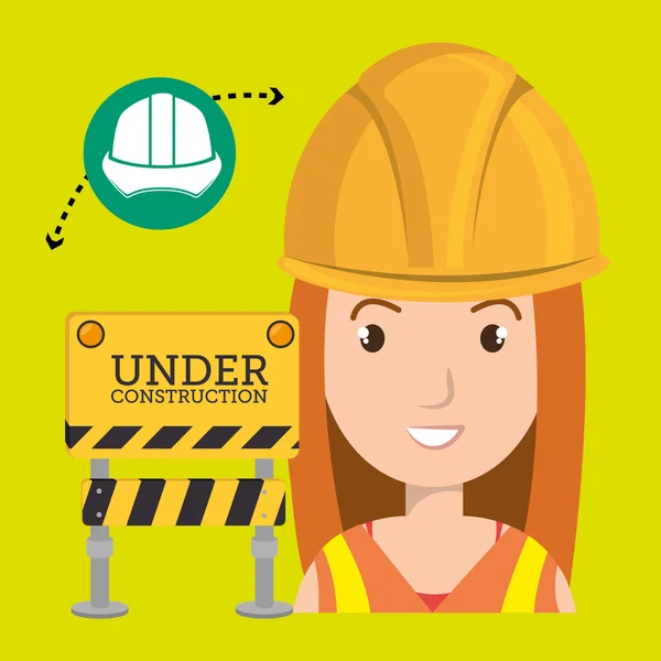 Praca narzędzia budowlane — Wektor stockowy