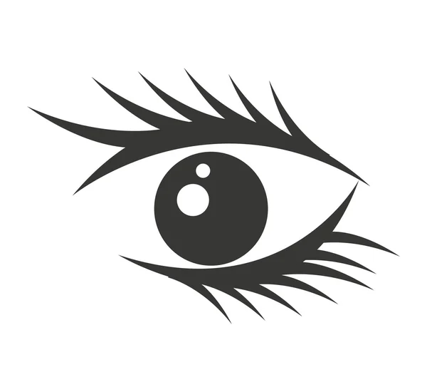Значок зору очей людини — стоковий вектор