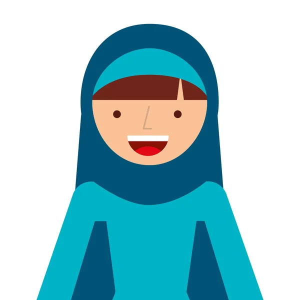 Icône de la culture féminine islamique — Image vectorielle