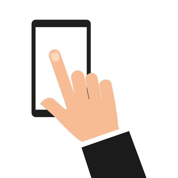 Tecnologia smartphone icona portatile — Vettoriale Stock